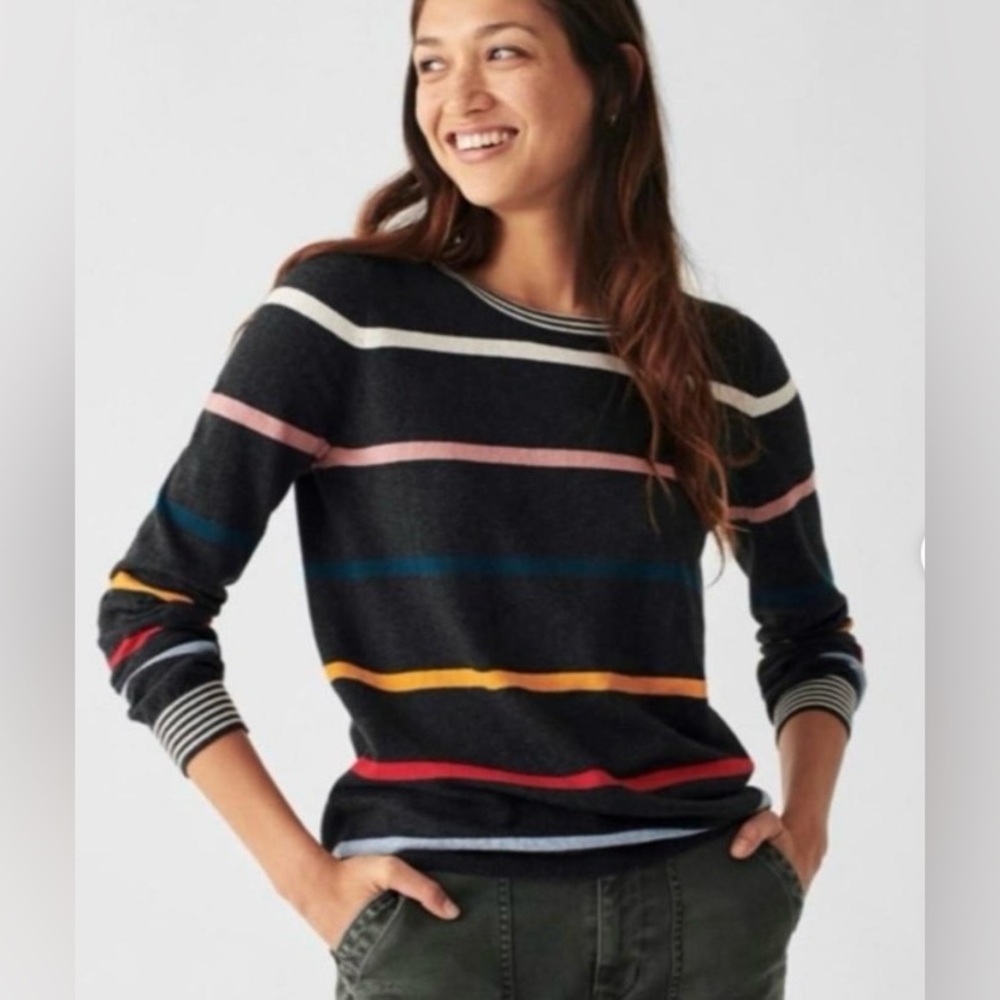 Faherty cotton/cashmere blend sweater, M